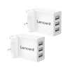 Lencent UK USB Wall Charger, 3 Port 5V/2.4A, Multi-Port