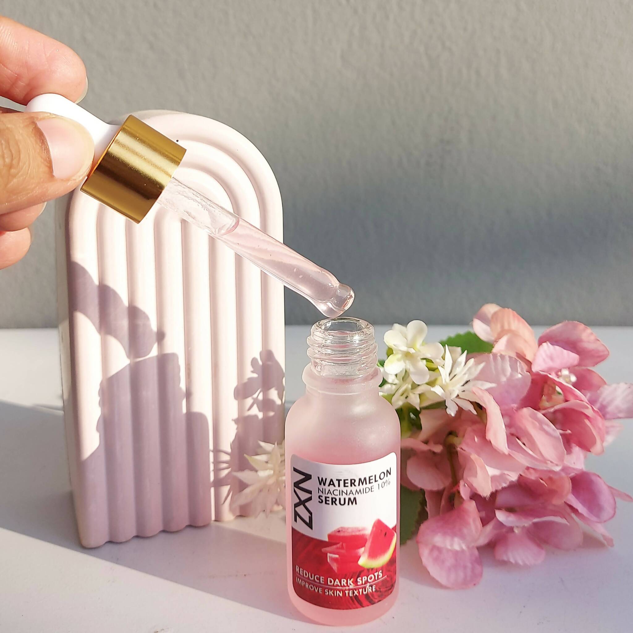 NXZ Watermelon Niacinamide 10% NiCO B3 Vitamin Face Serum