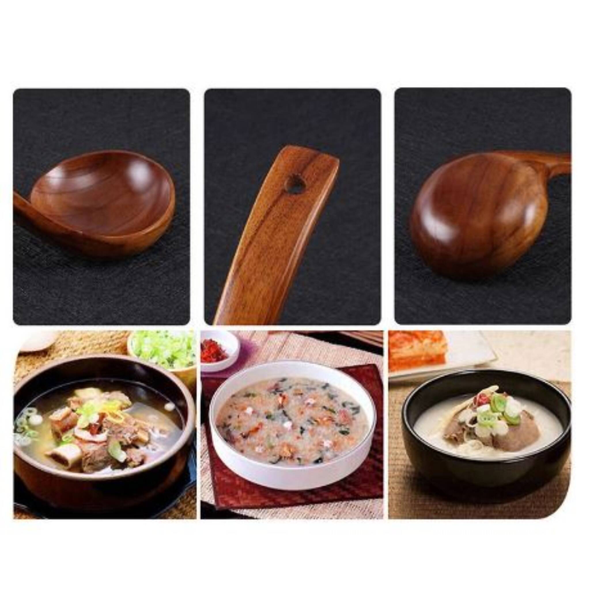 Soup Spoon, Long Handle Big Durable, Stylish & Eco-Friendly Utensil, for Kitchen & Dining