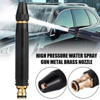 Water Nozzle, High Pressure, Durable Metal Construction, for Versatile Uses