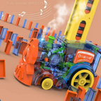 Domino Train Set, Lights, Music, and Tumble Down Action, for Kids'