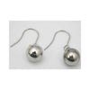Earrings, Stainless Steel Silver Ball Drop, for Women & Girls
