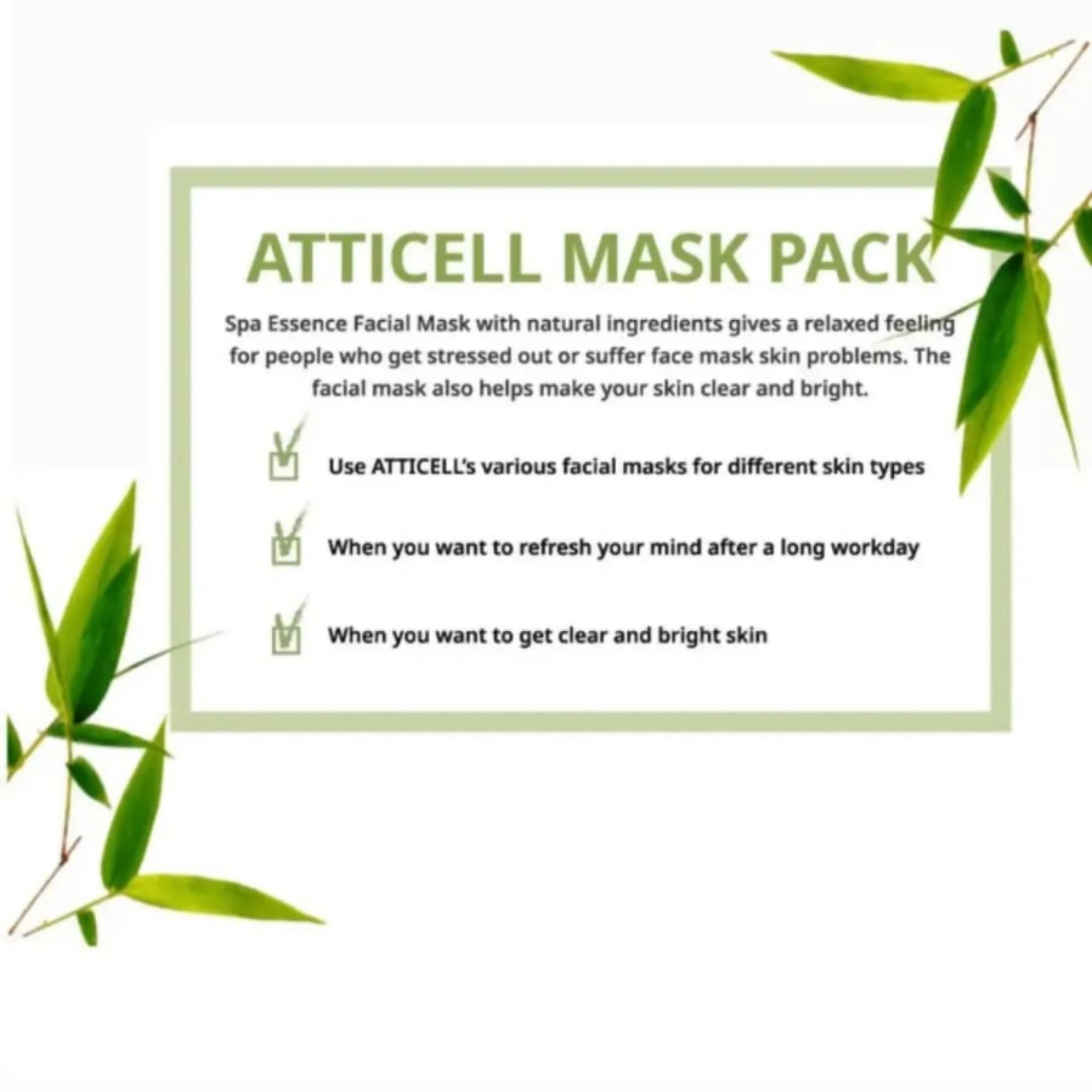 Atticel Aloe Spa Mask, Soothe, Hydrate & Revitalize