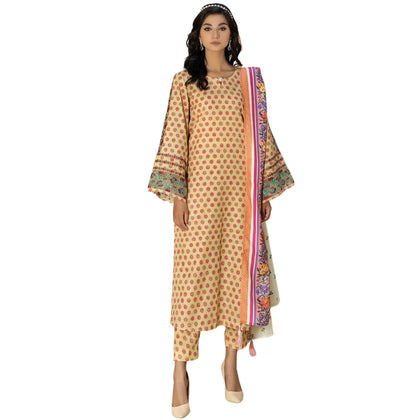 Suit, Khaddar with Polka Dots, Woolen Shawl & Delicate Pearl, Available in Stitched & Unstitched