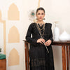 Unstitched Suit, Peach Leather Chikankaari Ensemble & Elegant Pakistani Fashion