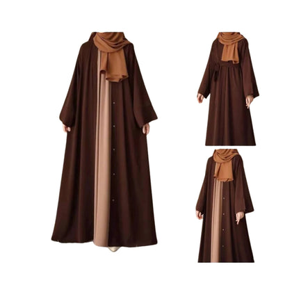 Abaya, Double Georgette Abaya with Attached Inner & Stroller, for Women