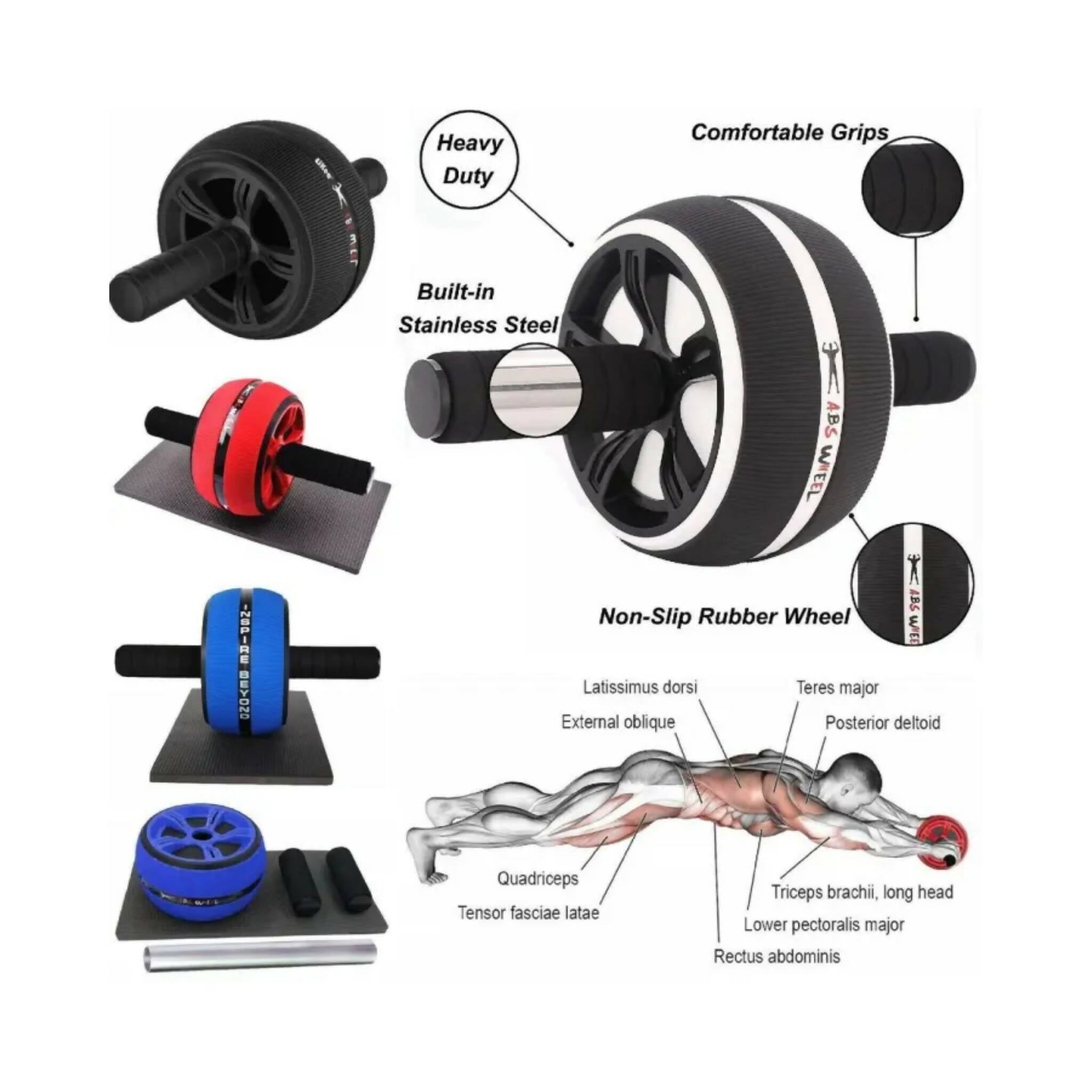 AB Wheel, Core Fitness Made Easy, Exercise Roller