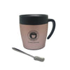 Coffee Mug, Travel Cup, Stainless Steel, with Lid, Spoon, and Handle