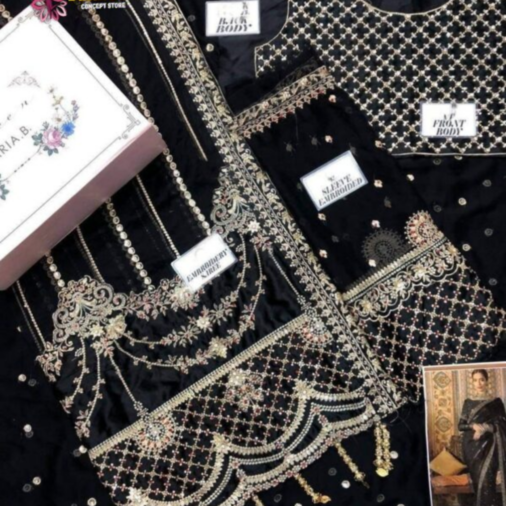 Wedding Saree, Opulent Designer & Luxury in Pure Chiffon, for Ladies