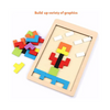 Puzzle Board, Wooden Tangram & Vibrant Tangram Fun, for Kids'