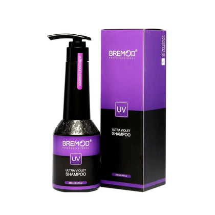 Bremod Ultra Violet Shampoo, Eliminate Brassiness for Vibrant Hair