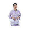 Suit, Chic and Elegant Two-Piece Lilac Viscose Lawn Shirt & Trouser Set