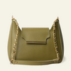 Shoulder Bag , Beige, Versatile Slouchy with Chain Strap, Contemporary Style, for Women