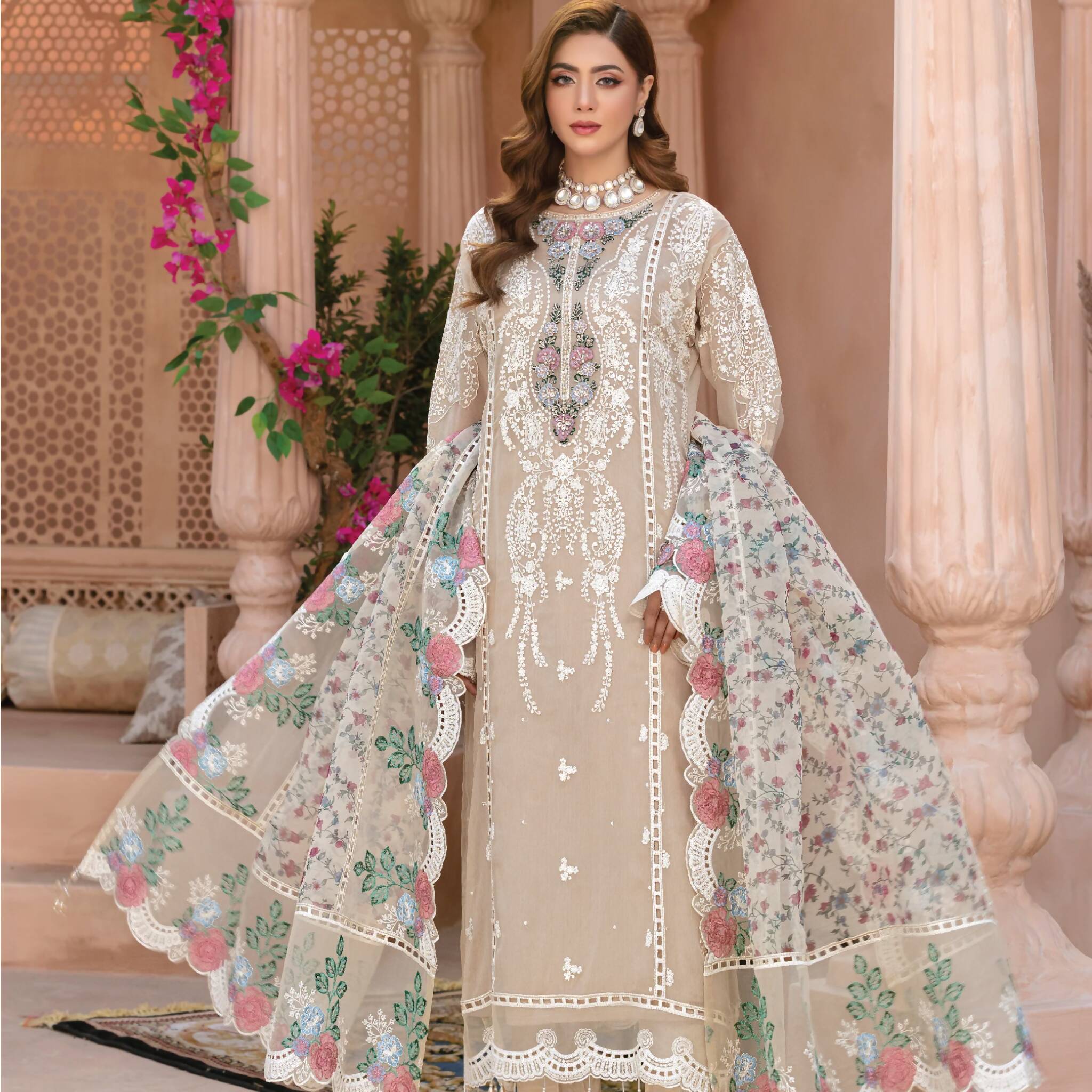 Crinkle Chiffon Ensemble