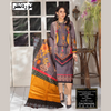 Unstitched Suit, Double Head Sequence with Matching Dupatta & Dyed Trouser, for Women