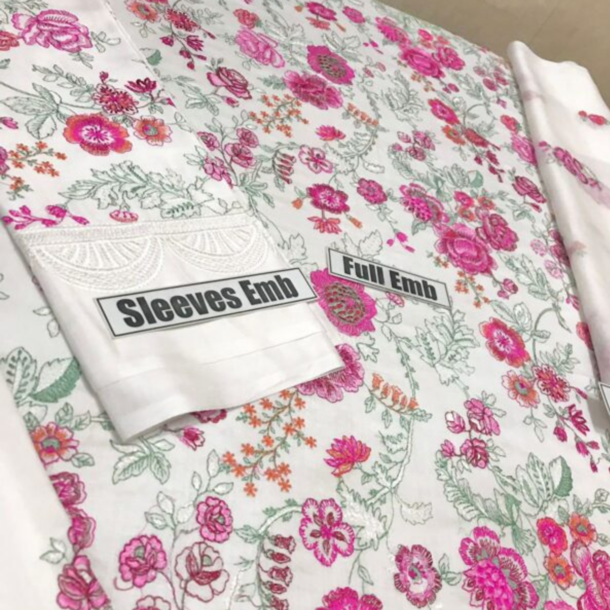 Unstitched Suit, Embroidered Linen Dress Opulent Winter Elegance, for Women