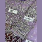 Unstitched Suit, Wedding Frock Maxi Dress with Embroidered Dupatta, for Women