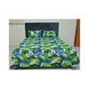 Bed Sheet, Green Petal Poly Cotton - Comfort and Style in One!