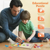 Puzzle Board, Wooden Tangram & Vibrant Tangram Fun, for Kids'