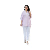 Shirt, Lustrous Lilac, Chic Baggy-Style, for Comfortable Summer Elegance