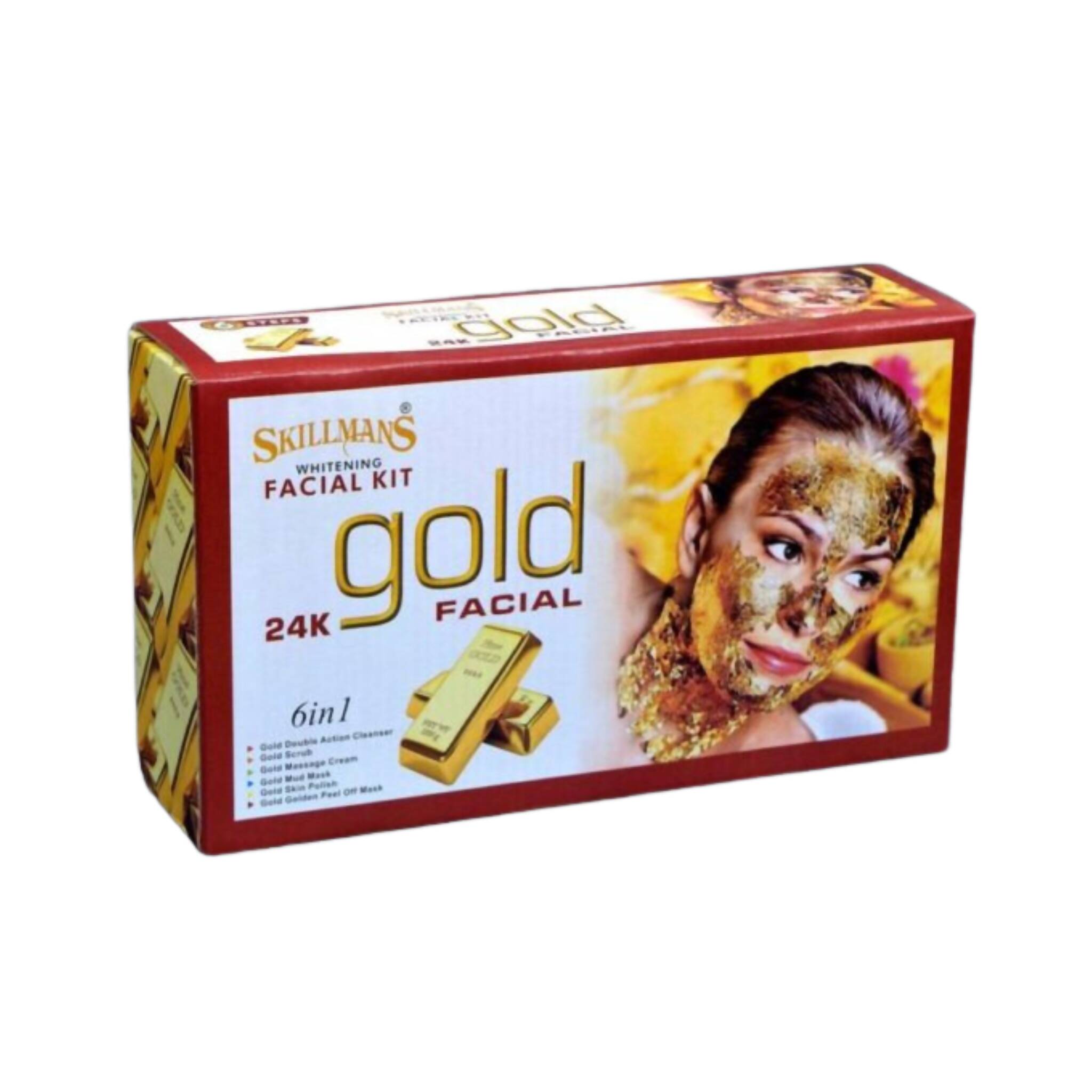 Facial Kit, Skillmans Whitening, 6 Steps to Radiant Gold-infused Skin