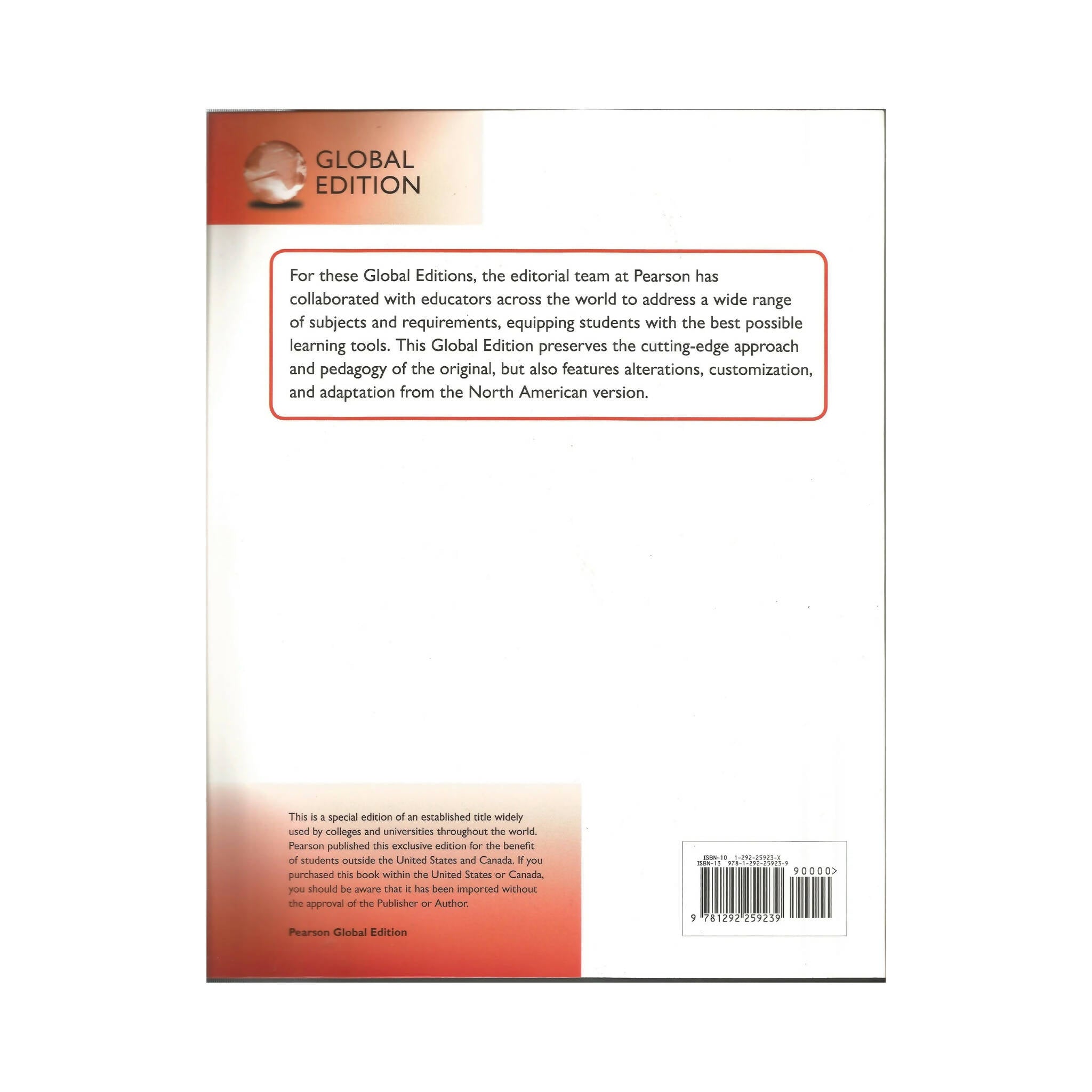 Book, Organizational Behavior, Global Edition Paperback