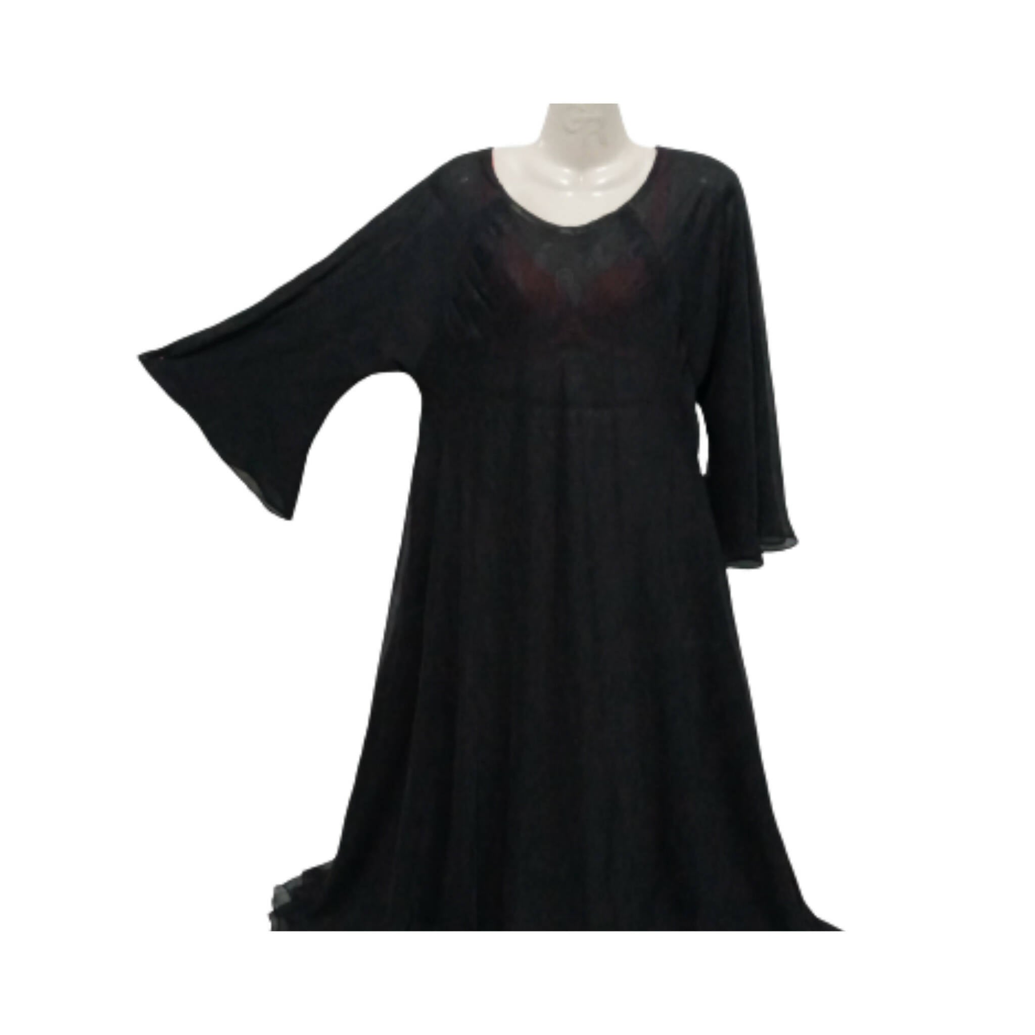 Abaya, Chiffon, with Double Layer Maxi Style for Women & Girl