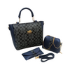 Coach Bag, 3-Piece Set with Long Strap and Chain Accent, for Ladies'