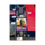 Unstitched Suit, Exquisite Embroidered Velvet with Silk Shawl, for Women