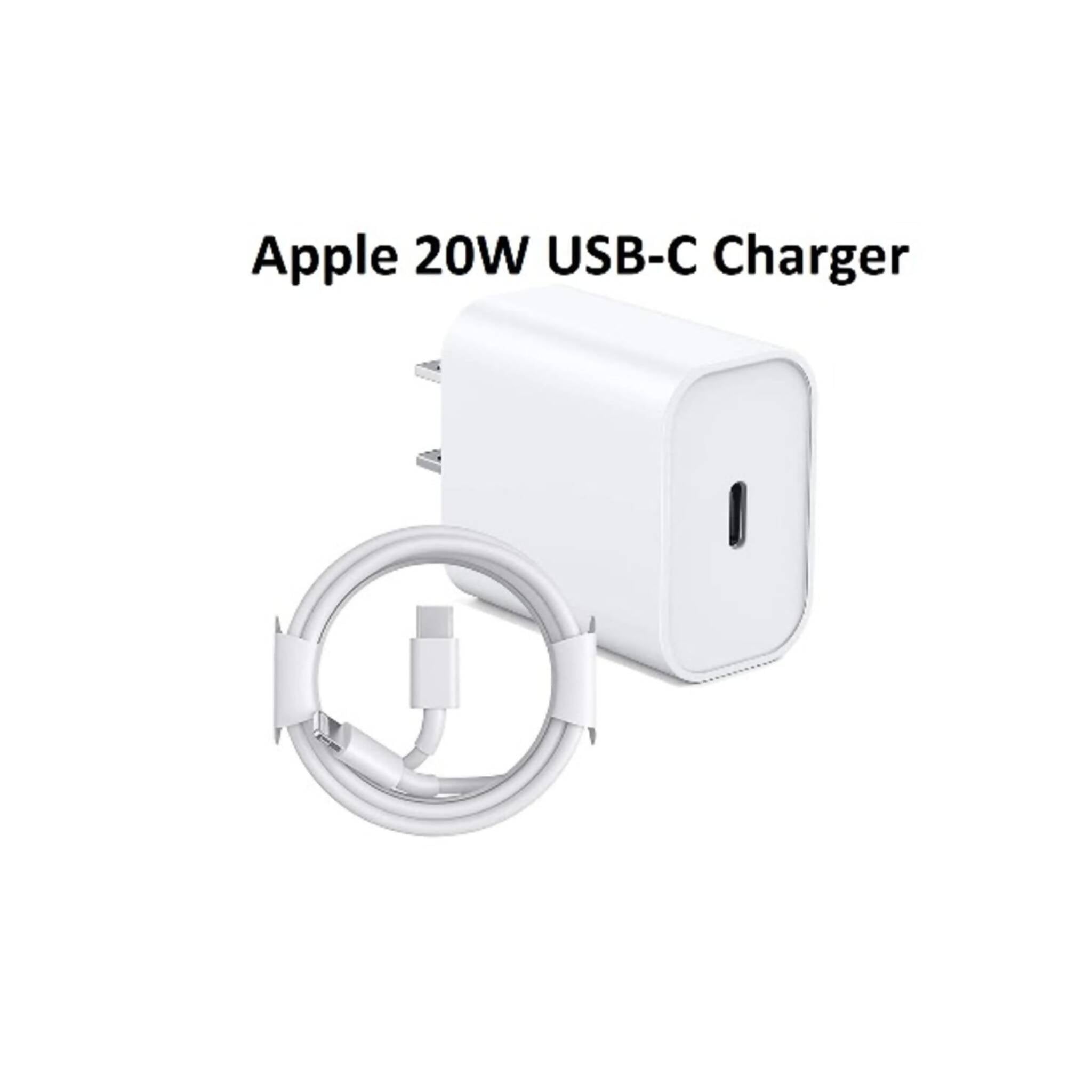 Power Adapter, Fast & Efficient Charging, Apple 20W USB C with Cable
