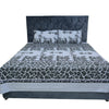 Bed Sheet, Bold Blooms, Black Floral Polycotton