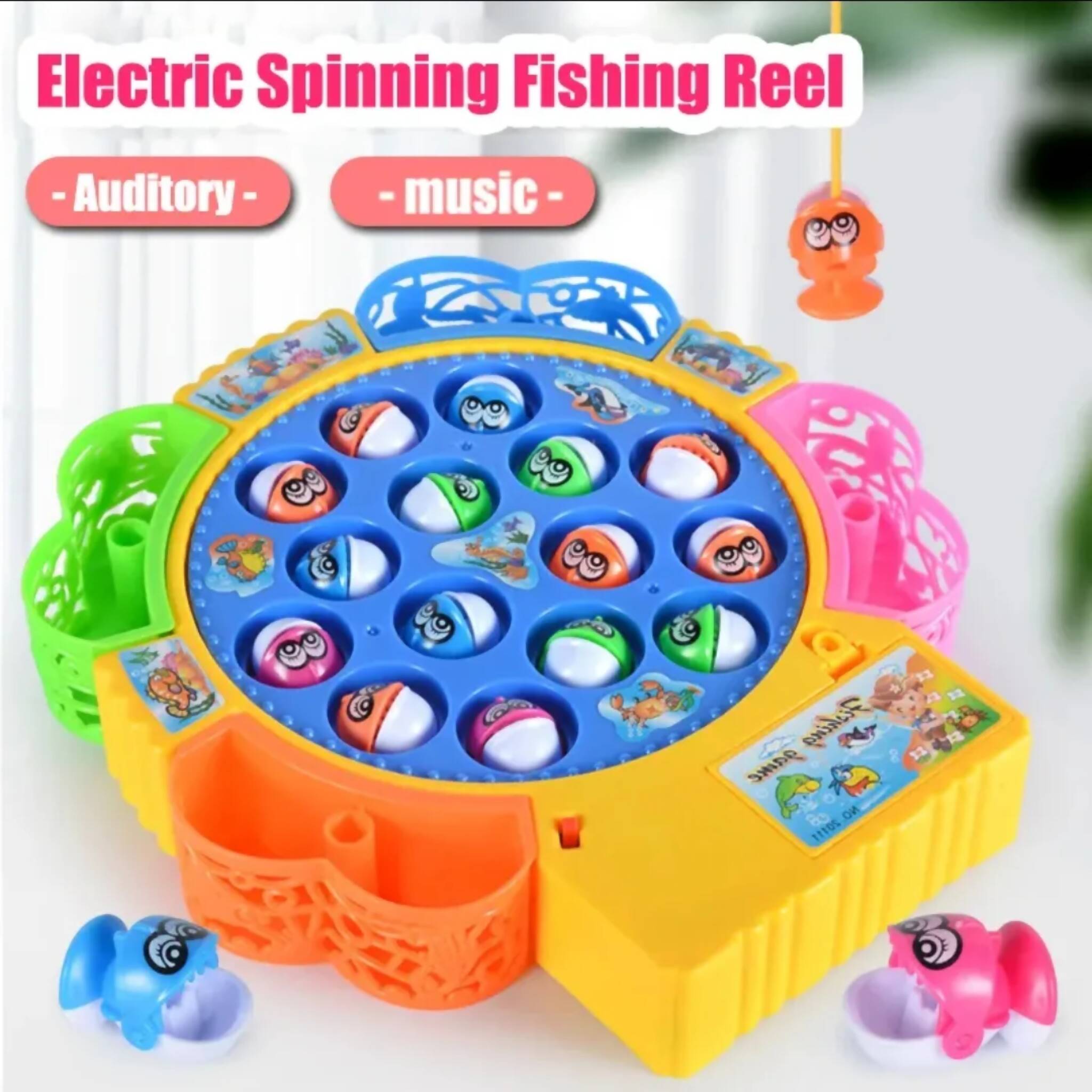 Fishing Game, Catching Fun with Rotating Platform & Music, for Kids'