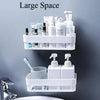 Shelf Rack, Versatile Plastic, for Bathroom and Kitchen Organization