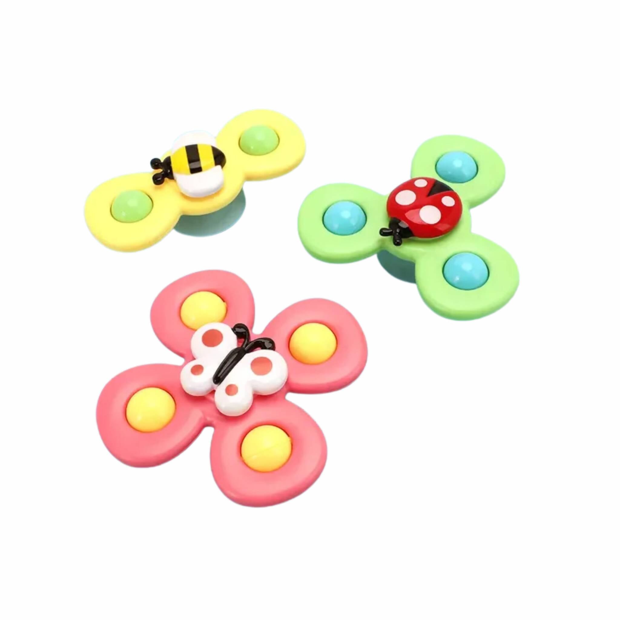 Rattle Spinners, Triple Suction, Stimulate Baby's Senses & Development