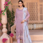 Semi-Stitched Crinkle Chiffon Ensemble