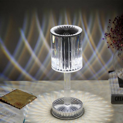 Diamond Table Lamp, High-Quality Acrylic, Rechargeable Night Light