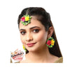 Flower Earrings, Stylish & Yellow And Pink Color, for Women