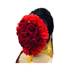 Heavy Bridal Hair Jura Pins, Set of 15 Rose Pins & 8 Golden Pollen Pins, for Women