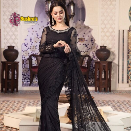 Black Saree, Elegant Designer & Luxury in Motion, for Ladies