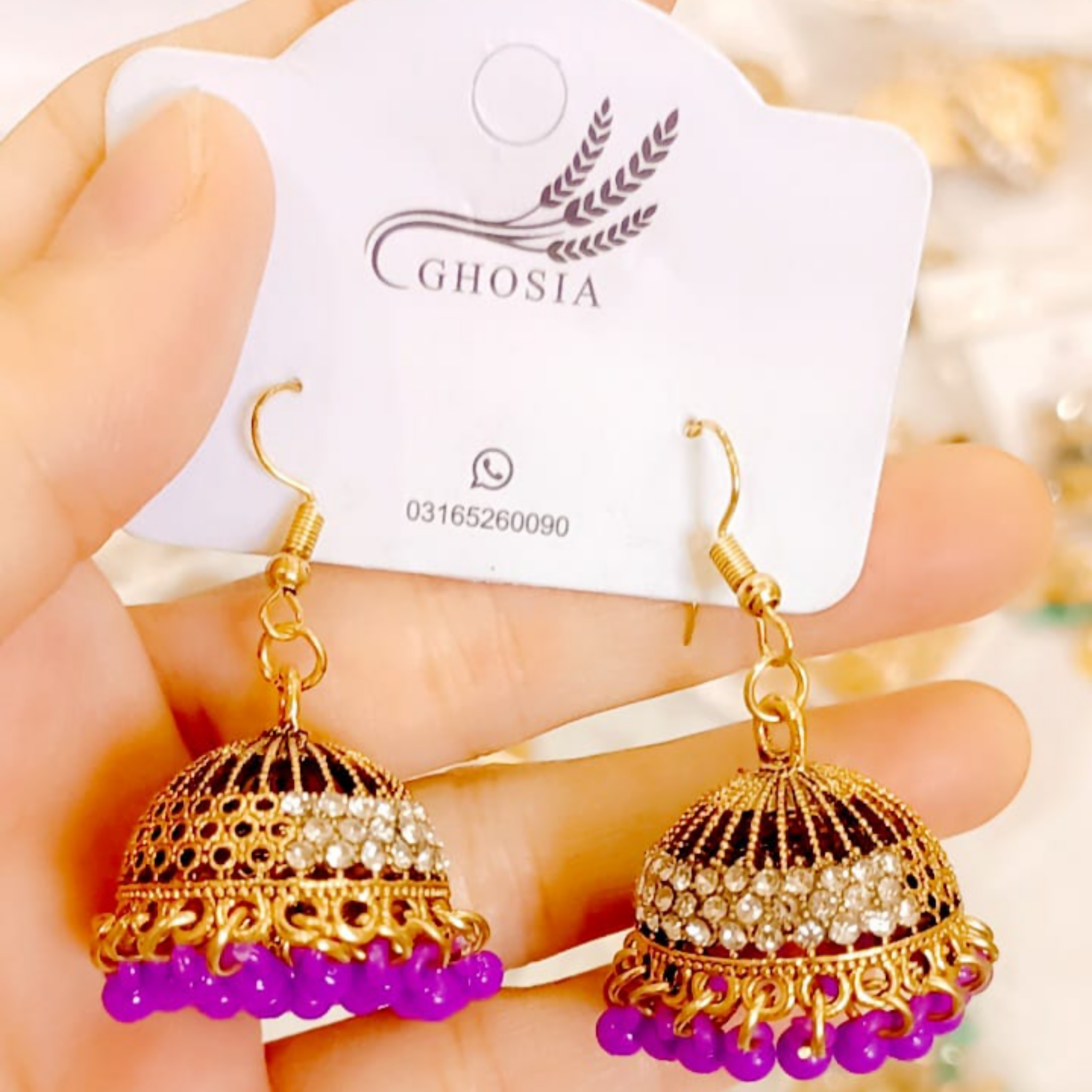 Earrings, Antique Indian Jhumki & Timeless Elegance, for Women