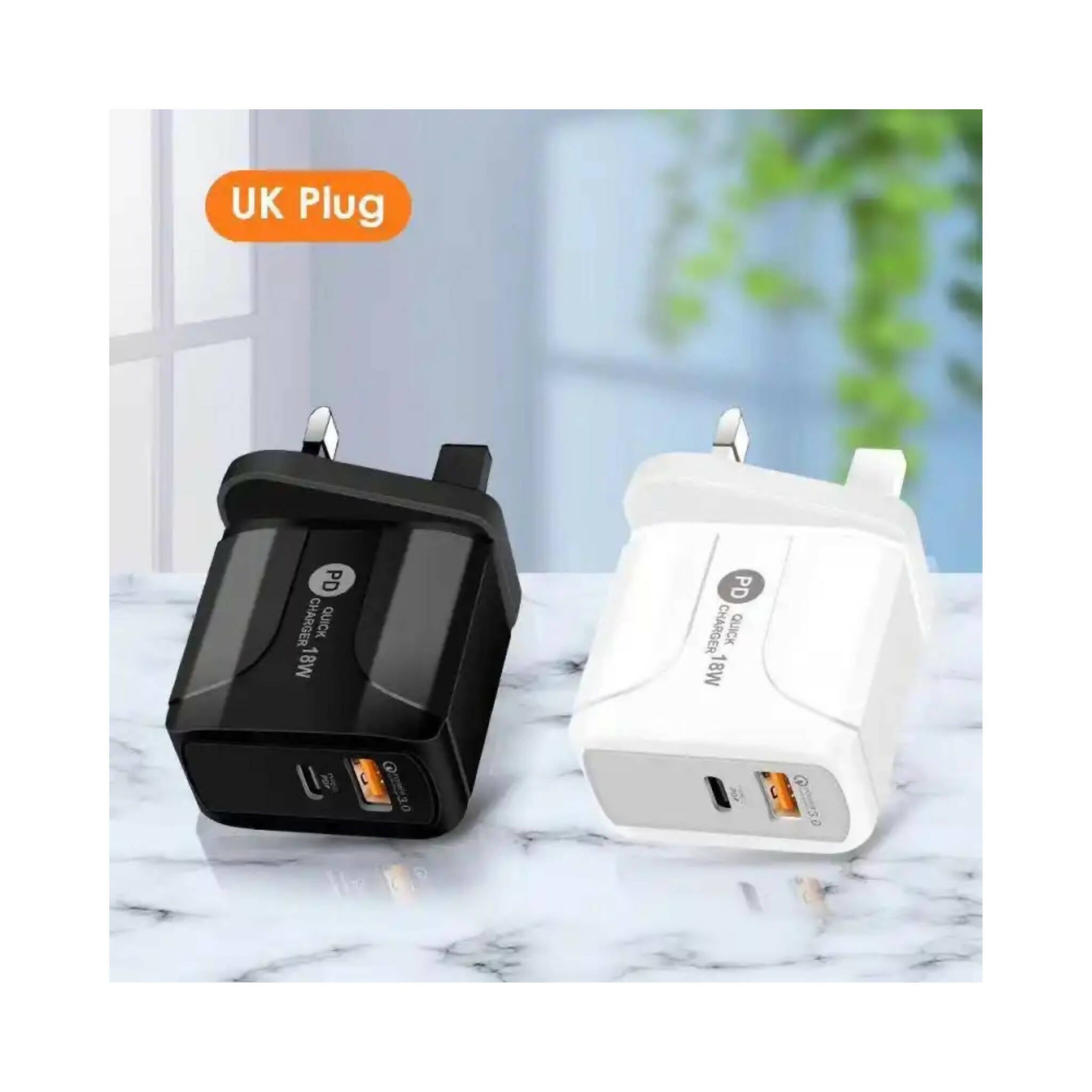 USB Charger Adapter, Quick Charge 3.0, iPhone & Mobile Phones - 20W