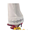 Trouser, New Classic Bell Bottom in Cotton Fabric with Organza Insertion, for Women.