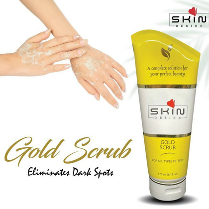 Gold Scrub, Skin Desire, Exfoliate, for Flawless, Radiant Skin