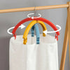 Clothes Hanger, Rainbow Shape 3-Layer Rotating