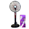 Stand Fan, 12V DC Pedestal Use with 12V Battery, Electricity or Solar Panel