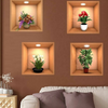 Wall Decor, PVC - 4 Pcs Set, Waterproof and Removable, 30 x 30 cm