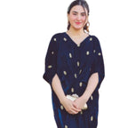Kaftan, Teal Moose Elaheh Velvet Elegance & Redefined, for Women