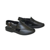 Chappal, Peshawari Classic Black, Cultural Elegance & Comfort, for Men