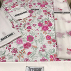 Unstitched Suit, Embroidered Linen Dress Opulent Winter Elegance, for Women