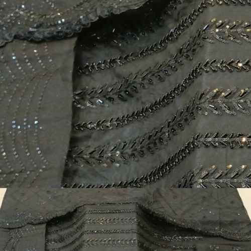 Unstitched Suit, Chutani Set with Moti & Cut Dana Work, for Women